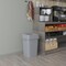 Regal Altair 19 Gallon Square Gray Plastic Trash Can with Drop Shot Swing Lid, Space-Saving Design ZR-TC-100-GR-19-SW-KIT - alternate 2