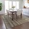 Homeroots 3' X 5' Taupe And Dark Gray Striped Washable Indoor Outdoor Area Rug 602815 - alternate 3