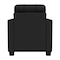 Dreamseat Dyno Stationary Club Chair with Oklahoma Wildcatters Primary Logo XZ283SSASDCC-PSPBR0050 - alternate 4