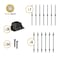 Nuvo Iron 13pcs Versailles Profile Balusters incl 7pcs of Single Collar 31 1/8'' & 6 pcs Dbl Collar 31 1/8'' RRC32VP-13SDC - alternate 4
