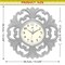 Infinity Instruments Wisteria Wall Clock, Stone Grey, 15.5" 20331ST-4561 - alternate 4