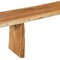 Homeroots 105in Natural Solid Wood Live Edge Dining Bench 636210 - alternate 5