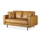 Homeroots 65" Tan Leather Sofa With Brown Legs 607311 - alternate 1