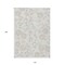 Homeroots 10' X 14' Ivory And Gray Floral Washable Indoor Outdoor Area Rug 599897 - alternate 4