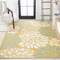 Jonathan Y Zinnia Modern Floral Textured Weave Yellow/Cream 8 ft. x 10 ft. Indoor/Outdoor Area Rug SMB110G-8 - alternate 3
