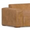 Homeroots 116" Sienna Leather Sofa With Ottoman With Brown Legs 641076 - alternate 3