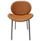 Leisuremod Servos Dining Side Chair, Upholstered Faux Leather Seat and Powder Coated Iron Frame, Dark Brown SCBL-22DBR - alternate 5