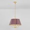 Hudson Valley Lighting Cambridge 4 Light Chandelier in Aged Brass/Soft Crimson by Mark D. Sikes MDS120-AGB/CRN - alternate 3