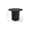 Homeroots 46" Black Solid Wood Pedestal Base Round Top Dining Table 721075 - alternate 5