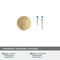 Amerock Grail 1-1/4 inch (32mm) Diameter Champagne Bronze Cabinet Knob, 10PK 10VMP37330CZ - alternate 3