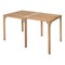 Homeroots 34" Natural Solid Wood Square Extendable Dining Table 601948 - alternate 2