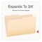 Pendaflex Manila File Folders, 1/2-Cut Tabs: Assorted, Legal Size, 0.75" Expansion, Manila, 100PK 1007052 - alternate 4