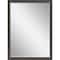 Homeroots 39" Dark Brown Solid Wood Framed Accent Mirror 632828 - alternate 1