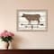 Homeroots Farmhouse Cow Brown Framed Print Wall Art 415210 - alternate 4