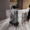 Regal Altair 23 Gallon Slim Rectangular Plastic Gray Trash Can with Dome Swing Lid and Mobile Dolly ZR-TC-300-GY+LD-310+DL-KIT - alternate 4