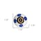 Homeroots Set of Twelve Blue White And Turquoise Floral Ceramic Drawer Pull Knobs, 12PK 321659 - alternate 4
