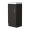 Homeroots 16" Black Wood Freestanding Single Door Bathroom Vanity With White Sink 479254 - alternate 1
