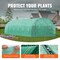 Vevor Walk-in Tunnel Greenhouse 29.2x9.7x6.5ft Galvanized Frame PE Cover Green 3×9×2m(6）G - alternate 4