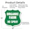 Signmission No Spray Shield Sign Organic Farm, 18 Inch X 18 Inch, Plastic Sign SHI-P-18-406 - alternate 2