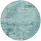 Homeroots 8' Teal Blue And Ivory Round Abstract Washable Indoor Outdoor Area Rug 602751 - alternate 4