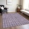 Homeroots 8' X 10' Purple And Ivory Striped Washable Indoor Outdoor Area Rug 595892 - alternate 3