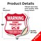 Signmission No Parking Without Permit Shield Sign Wa, 18 inch X 18 inch, Vinyl Decal, 2PK SHI-D-2PACK-18-398 - alternate 2