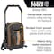 Klein Tools Backpack, Black/Orange, 1680d Ballistic Weave Body; Hard Molded Polypropylene Bottom 55604 - alternate 6