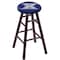 Holland Bar Stool Co Oak Bar Stool, Dark Cherry Finish, Xavier Seat RC30OSDC - alternate 1