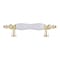 Brixwell Barrel Ceramic Cabinet Bar Drawer Pull For Kitchen And Cabinets Hardware BX462WPB - alternate 2