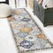 Jonathan Y Kirman Bohemian Medallion Light Gray/Blue/Orange 2 ft. x 8 ft. Runner Rug MDP214A-28 - alternate 1