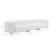 Homeroots 150" White Fabric Sofa 574005 - alternate 7