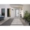 Vdomdoors Front Exterior Prehung FiberGlass Door Frosted Glass / Manux 8102 Grey Ash / Sidelight Exterior Win MANUX8102EXD-SS-W30+14 x H80-RH - alternate 3