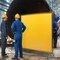 Vevor Welding Screen with Frame 6'x6' Welding Curtain Screen on 4 Wheels Yellow XU-2309 - alternate 5