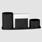 Acrimet Millennium Desktop Organizer Cup Caddy Plastic with 200 Sheets Memo Paper Black Color 740.4 - alternate 3