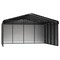Arrow Storage Products 20 x 20 x 9 ft Charcoal Steel Carport with 3 Wall Kits CPHC202009ECL3 - alternate 1