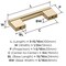 Amerock Versa 3 inch (76mm) Center-to-Center Golden Champagne Cabinet Pull, 25PK 25VMP55530BBZ - alternate 3