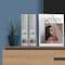 Acrimet Magazine File Holder Vertical Rack, Durable Plastic Desk Organizer, Crystal, 2PK 277.2 - alternate 5