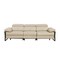 Homeroots 103" Beige Top Grain Leather Reclining Metal USB Sofa 720327 - alternate 4