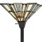 Homeroots 72" Bronze Torchiere Floor Lamp With Gray and Ivory Abstract Tiffany Glass Novelty Shade 526318 - alternate 2