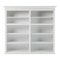 Homeroots 87" White Solid Wood Adjustable Four Tier Bookcase 397127 - alternate 3
