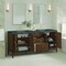 James Martin Vanities Myrrin 72'' D Vanity, Mid Century Walnut w/ Parisien Bleu Silestone Top w/FreePower Wireless Charger 485-V72-WLT-FPBL - alternate 7