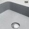 Vigo Cadman Concreto Stone Rectangular Fluted Bathroom Vessel Sink VG04076 - alternate 3