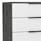 Homeroots 28" White and Gray Three Drawer Dresser 544001 - alternate 5
