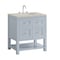 James Martin Vanities Breckenridge 30" Single Vanity, Serenity Blue, w/ 3 CM Siberian Silestone Top 330-V30-SRB-3SFR - alternate 6