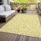 Homeroots 10' X 14' Yellow And Ivory Geometric Washable Indoor Outdoor Area Rug 599327 - alternate 4
