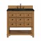 James Martin Vanities Malibu 36" Single Vanity, Amber Birch, w/ 3 CM Phantome Eclos Top 505-V36-AMB-3PHT - alternate 1