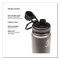 Takeya Originals Stainless Steel Vacuum Insulated Water Bottle, 24 oz, Graphite 50045 - alternate 2
