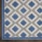 Homeroots 4' X 6' Blue And Gray Geometric Indoor Outdoor Area Rug 546855 - alternate 3