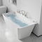 Anzzi Freestanding Tub, 59 in L, 30.31 in W, Brushed Nickel, Acrylic, Center FTAZ11459-473BN - alternate 4