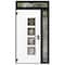 Vdomdoors Aluminum Door Cynex 6106 Dark Stone Entry Steel Metal Modern Painted W36+14xH80+12 Right Inswing CYNEX6106EXD-DARK-W36+14xH80+12-RH-I - alternate 3